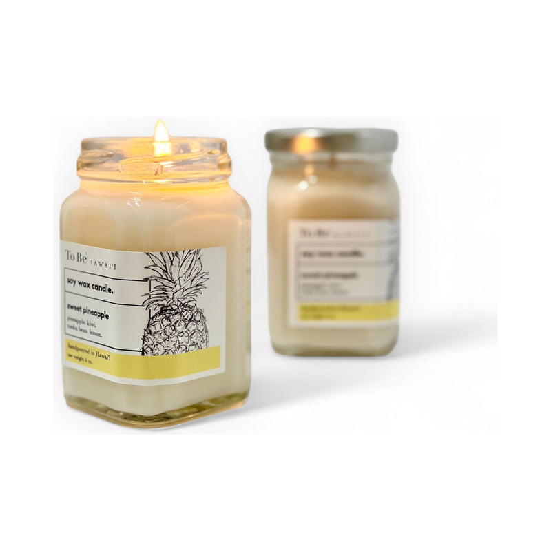 To Be Organics Sweet Pineapple Soy Wax Candle Handmade Soy Candle