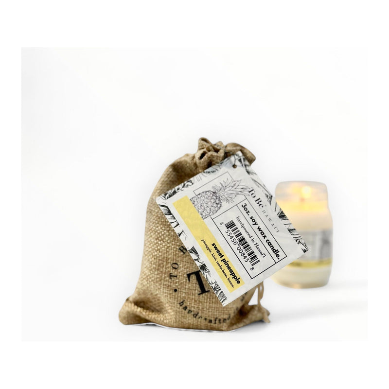 To Be Organics Sweet Pineapple Soy Wax Candle Handmade Soy Candle