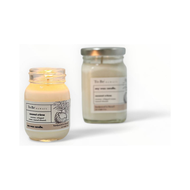 To Be Organics Coconut Crème Soy Wax Candle Handmade Soy Candle