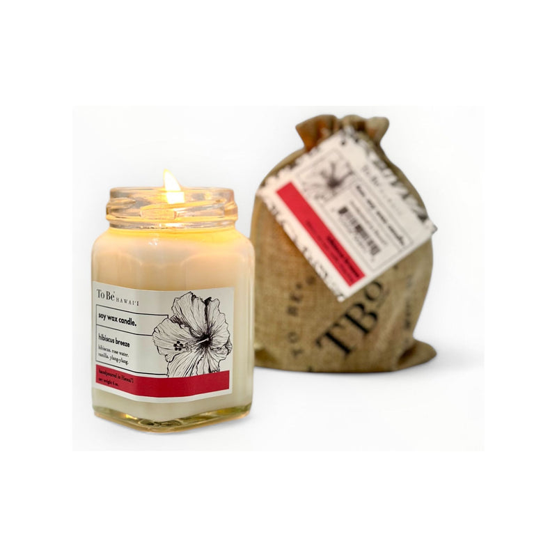 To Be Organics Hibiscus Breeze Soy Wax Candle Handmade Soy Candle