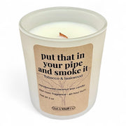 Get a Whiff Co. Matte Jar Crackling Candle Glass