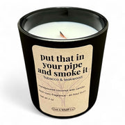 Get a Whiff Co. Matte Jar Crackling Candle Glass