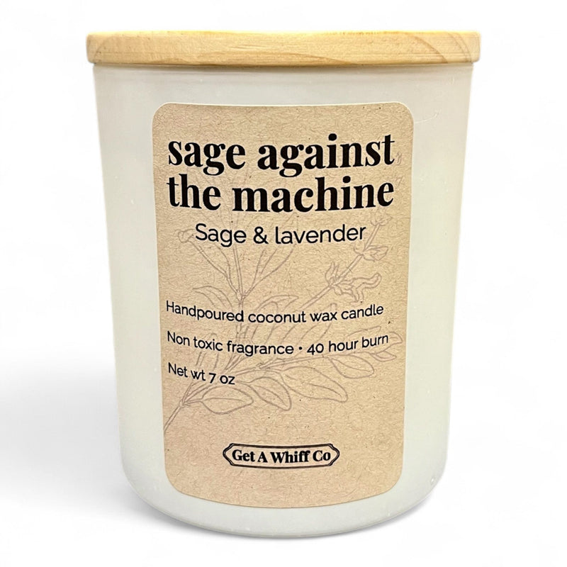 Get a Whiff Co. Matte Jar Crackling Candle Glass