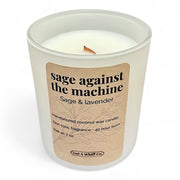 Get a Whiff Co. Matte Jar Crackling Candle Glass