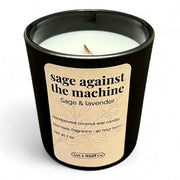 Get a Whiff Co. Matte Jar Crackling Candle Glass