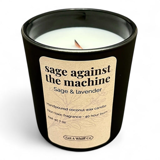 Get a Whiff Co. Matte Jar Crackling Candle Glass