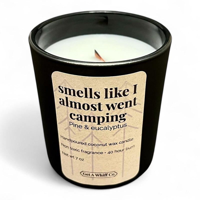 Get a Whiff Co. Matte Jar Crackling Candle Glass