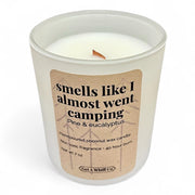 Get a Whiff Co. Matte Jar Crackling Candle Glass