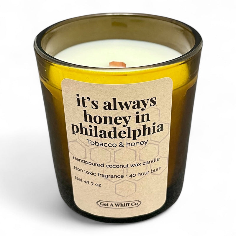 Get a Whiff Co. Amber Jar Crackling Candle Amber