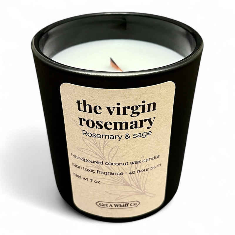 Get a Whiff Co. Matte Jar Crackling Candle Glass