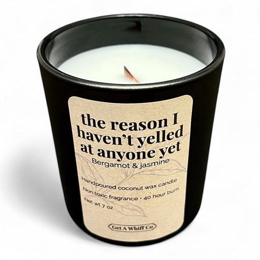 Get a Whiff Co. Matte Jar Crackling Candle Glass