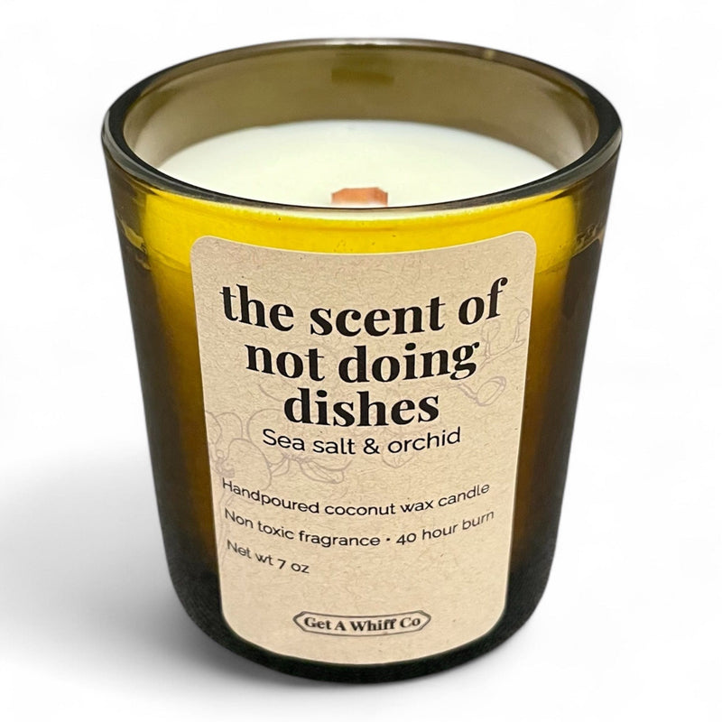 Get a Whiff Co. Amber Jar Crackling Candle Amber