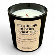 Get a Whiff Co. Matte Jar Crackling Candle Glass