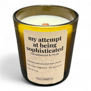 Get a Whiff Co. Amber Jar Crackling Candle Amber