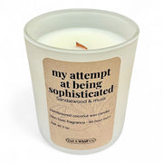 Get a Whiff Co. Matte Jar Crackling Candle Glass