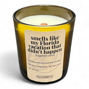 Get a Whiff Co. Amber Jar Crackling Candle Amber