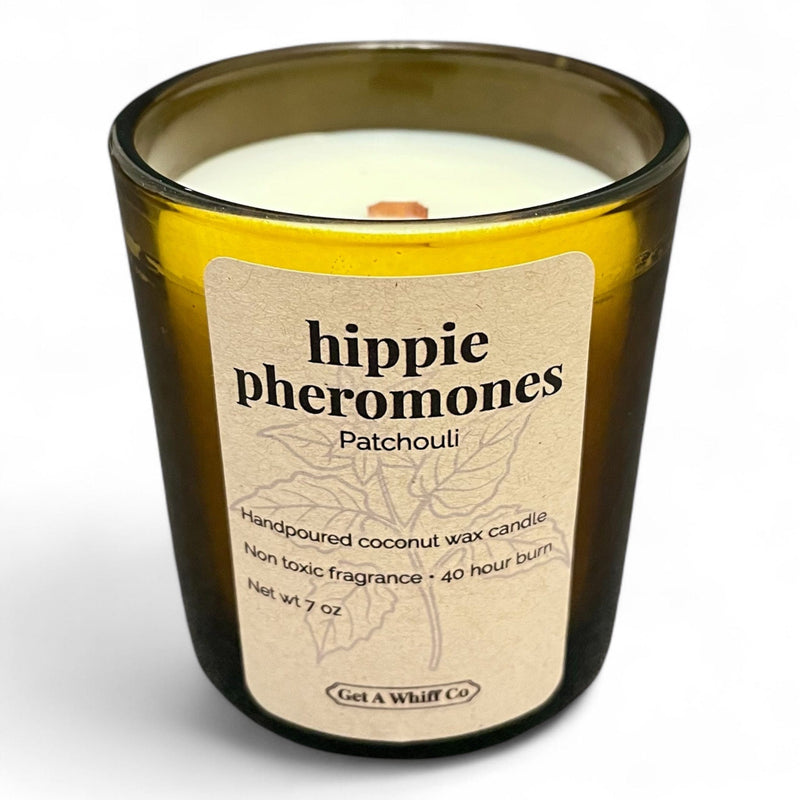 Get a Whiff Co. Amber Jar Crackling Candle Amber