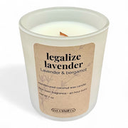 Get a Whiff Co. Matte Jar Crackling Candle Glass