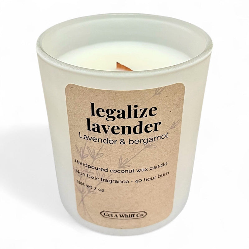 Get a Whiff Co. Matte Jar Crackling Candle Glass