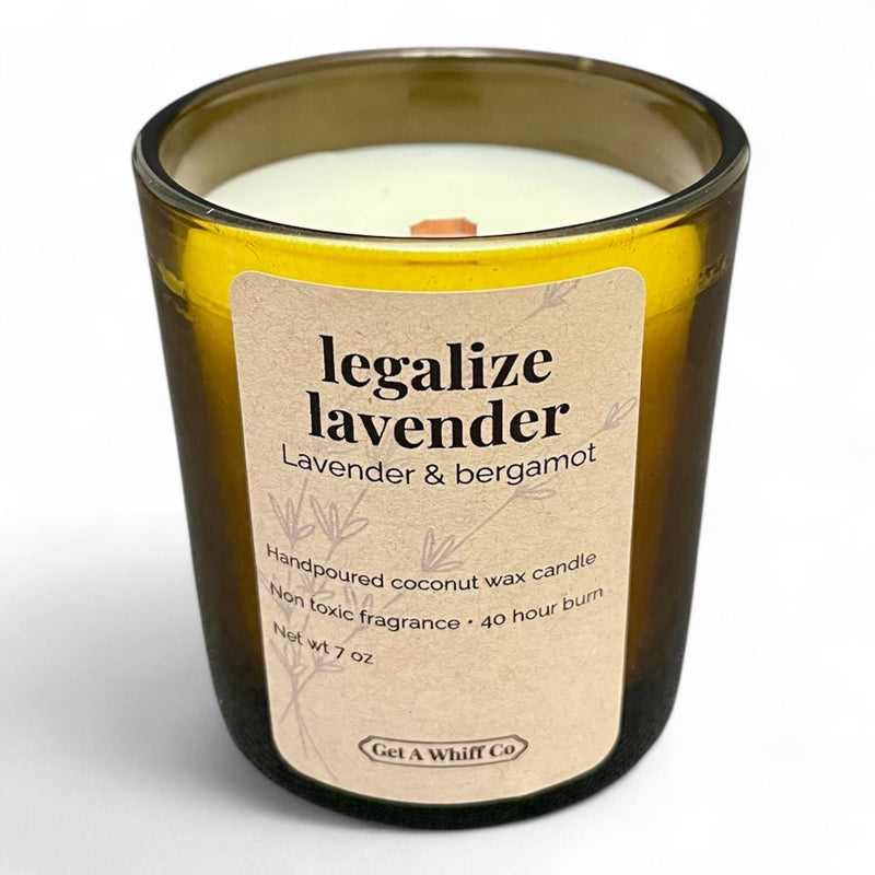 Get a Whiff Co. Amber Jar Crackling Candle Amber