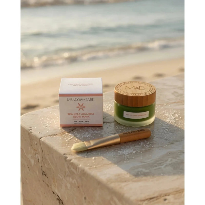 Meadow and Bark Sea Kelp AHA/ BHA Glow Mask & Brush