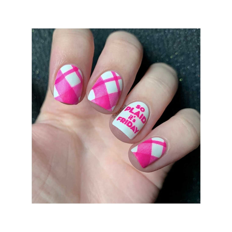 UberChic Beauty Pretty In Plaid-03 Stamping Plate