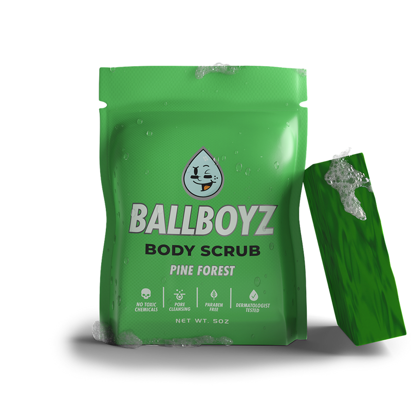 BALLBOYZ Pine Forest Body Scrub (Light Acne)