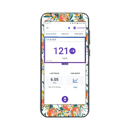 Peelz Pineapple Paradise Sticker for Omnipod® 5 Controller – Pump Peelz Peelz/Stickers