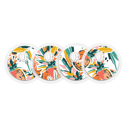 Peelz Pineapple Paradise Sticker Designed for the FreeStyle Libre 3 Plus & Lingo  Sensor Peelz/Stickers