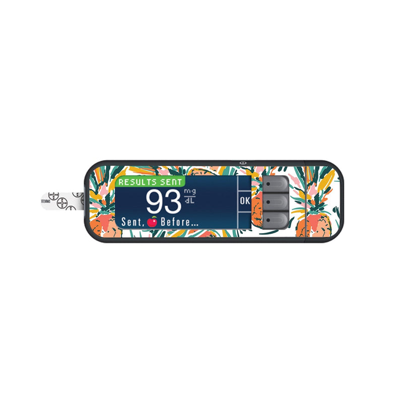 Peelz Pineapple Paradise Sticker for Bayer Contour Next Glucometer Peelz/Stickers