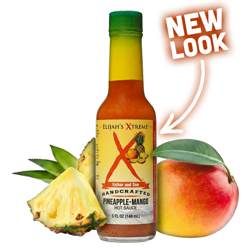 Elijah's Xtreme Pineapple-Mango Habanero Hot Sauce Hot Sauce Black