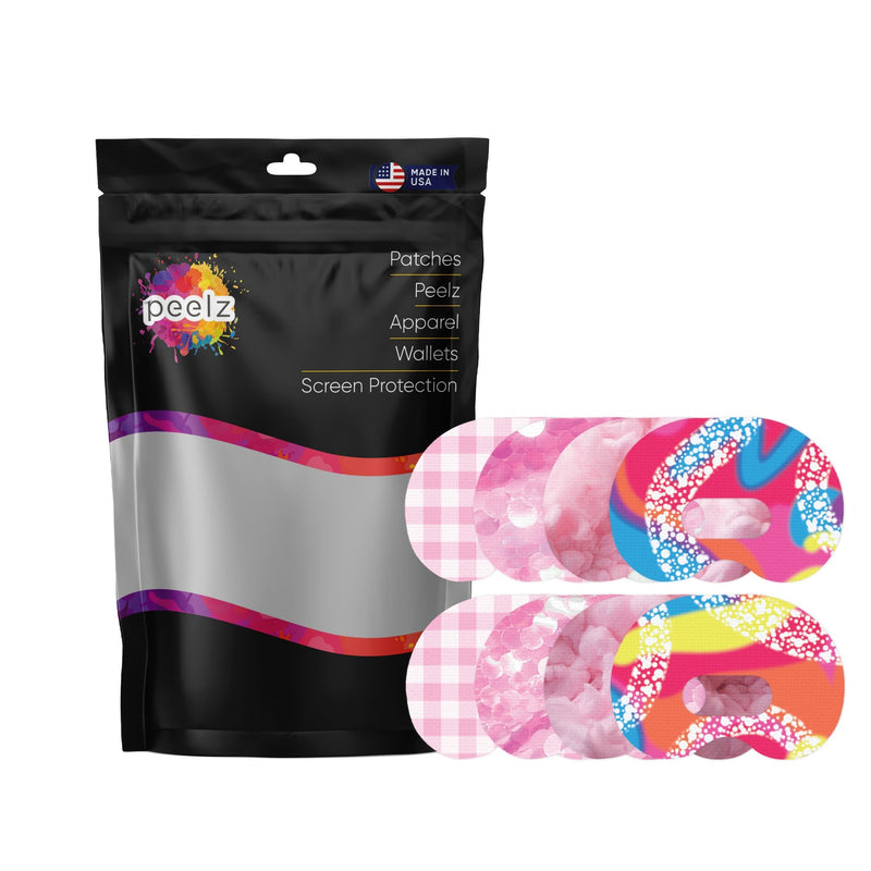 Peelz Pink Dream Variety Medtronic Guardian Connect Patch Tape - Pump Peelz Patch Medical Tape