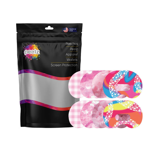 Peelz Pink Dream Variety Medtronic Guardian Connect Patch Tape - Pump Peelz Patch Medical Tape