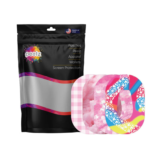 Peelz Pink Dream Variety Dexcom G6 Patch Tape - Pump Peelz Patch Medical Tape