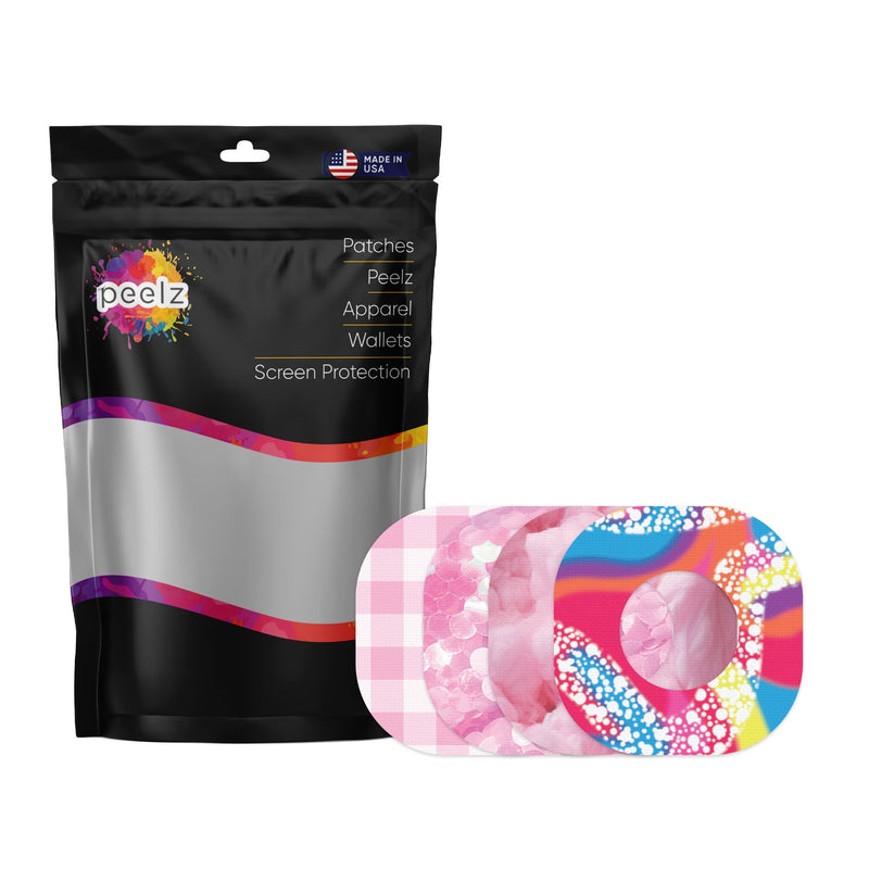 Peelz Pink Dream Variety Dexcom G7 and Stelo Patch Tape - Pump Peelz Patch Medical Tape