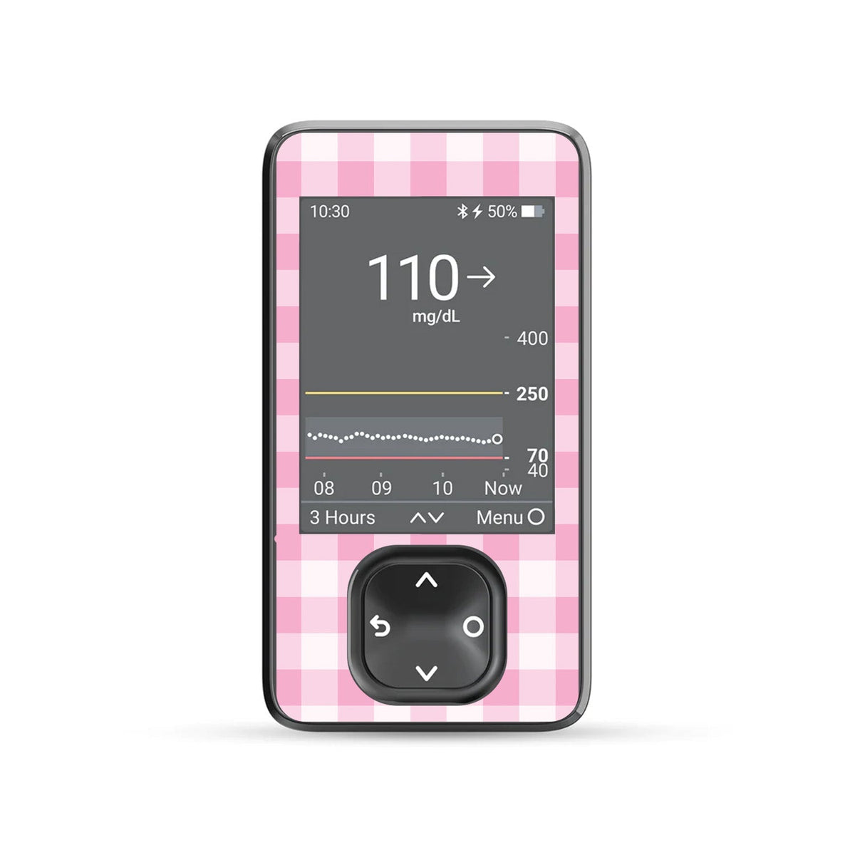 Pink Plaid DEXCOM G7 and Stelo and G6 Receiver Sticker — Pasteur Pharmacy