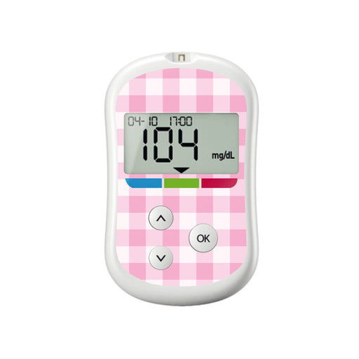 Peelz Pink Plaid for OneTouch Verio Flex Glucometer Peelz/Stickers
