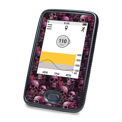 Peelz Pink Skulls DEXCOM G6 Touchscreen Receiver Peelz/Stickers