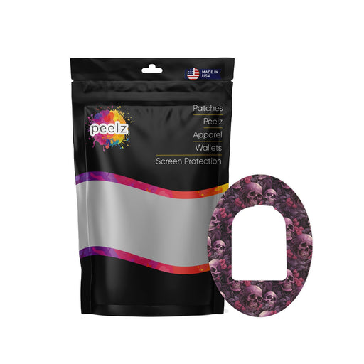 Peelz Pink Skulls Pod Patch Tape - Pump Peelz Patch Medical Tape
