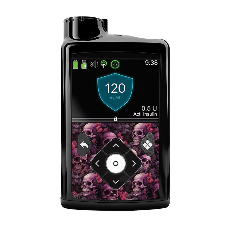 Peelz Pink Skulls for Medtronic MiniMed 770G & 780G Peelz/Stickers