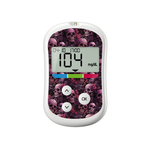 Peelz Pink Skulls for OneTouch Verio Flex Glucometer Peelz/Stickers