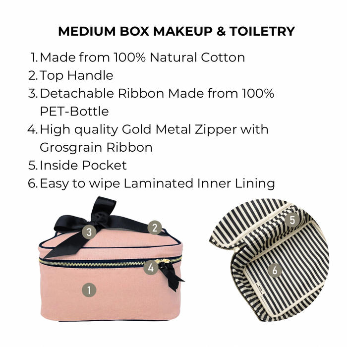 Bag-All - Medium Box Makeup & Toiletry, Pink/Blush