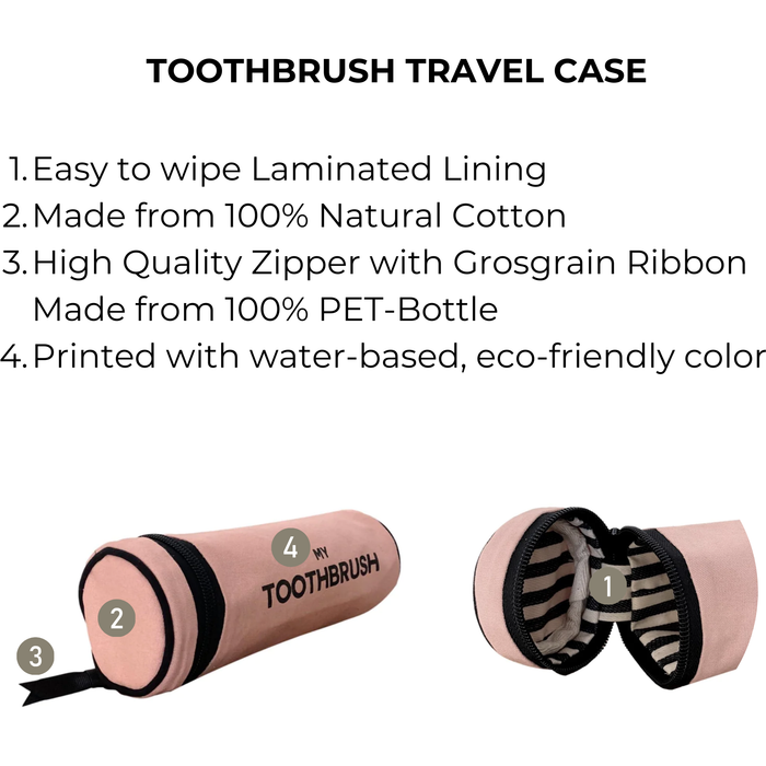 Bag-All - Toothbrush Travel Case, Pink/Blush