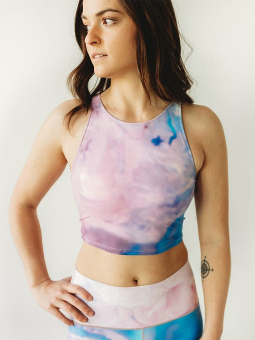 Pink Tie Dye Crop Top