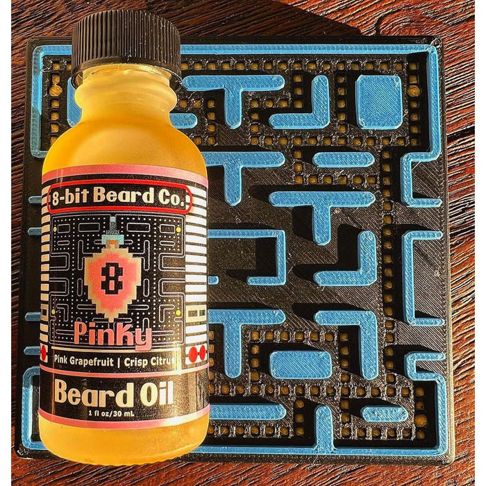 8Bit Beard Co. Pinky | Beard Oil - Pink Grapefruit, Crisp Citrus