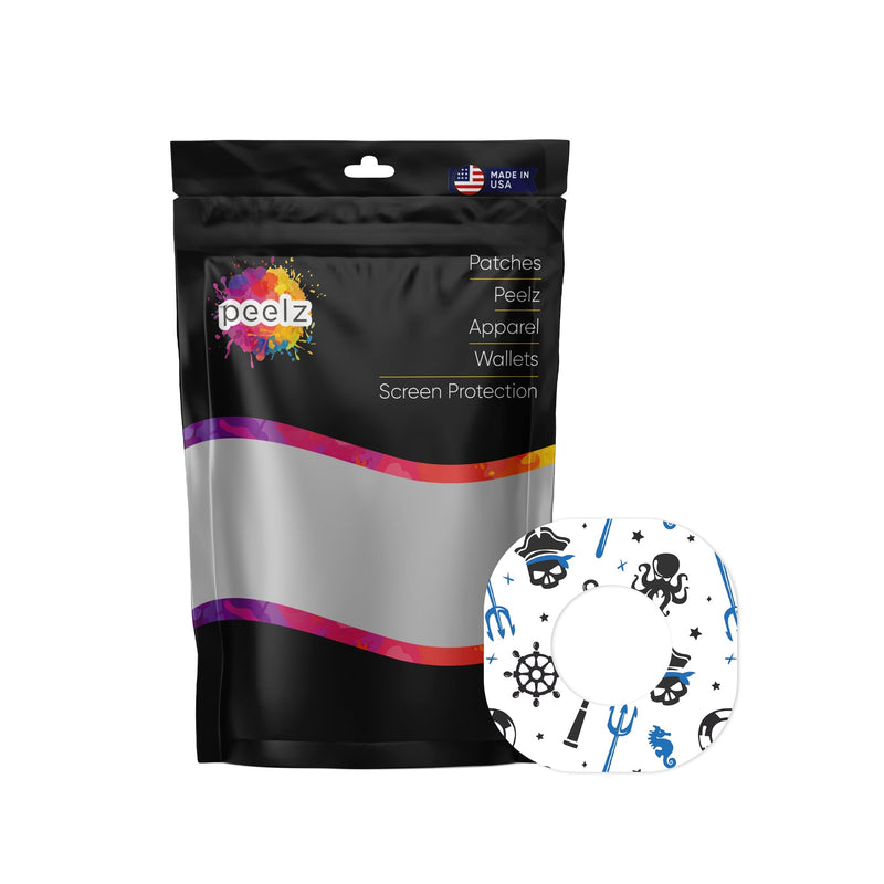 Peelz Pirates Dexcom G7 and Stelo Patch Tape - Pump Peelz Patch Medical Tape