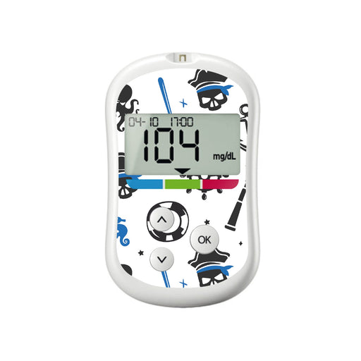Peelz Pirates for OneTouch Verio Flex Glucometer Peelz/Stickers