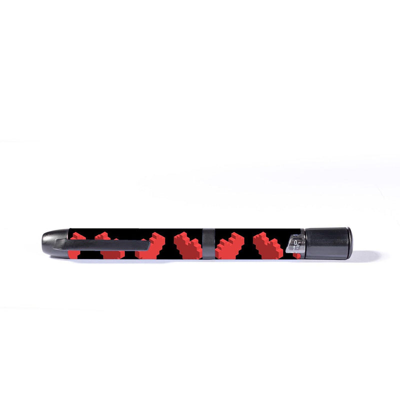 Peelz Pixel Hearts InPen - Smart Insulin Pen Peelz/Stickers