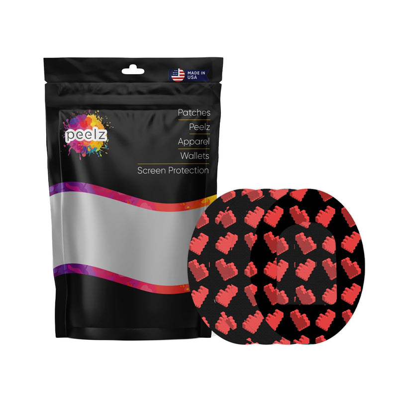 Peelz Pixel Hearts Pod Patch Tape - Pump Peelz Patch Medical Tape