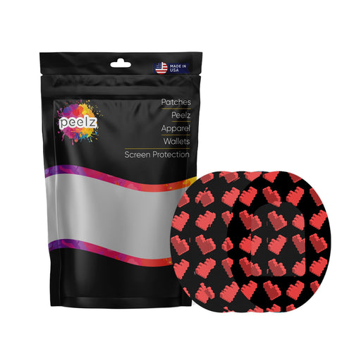 Peelz Pixel Hearts Pod Patch Tape - Pump Peelz Patch Medical Tape